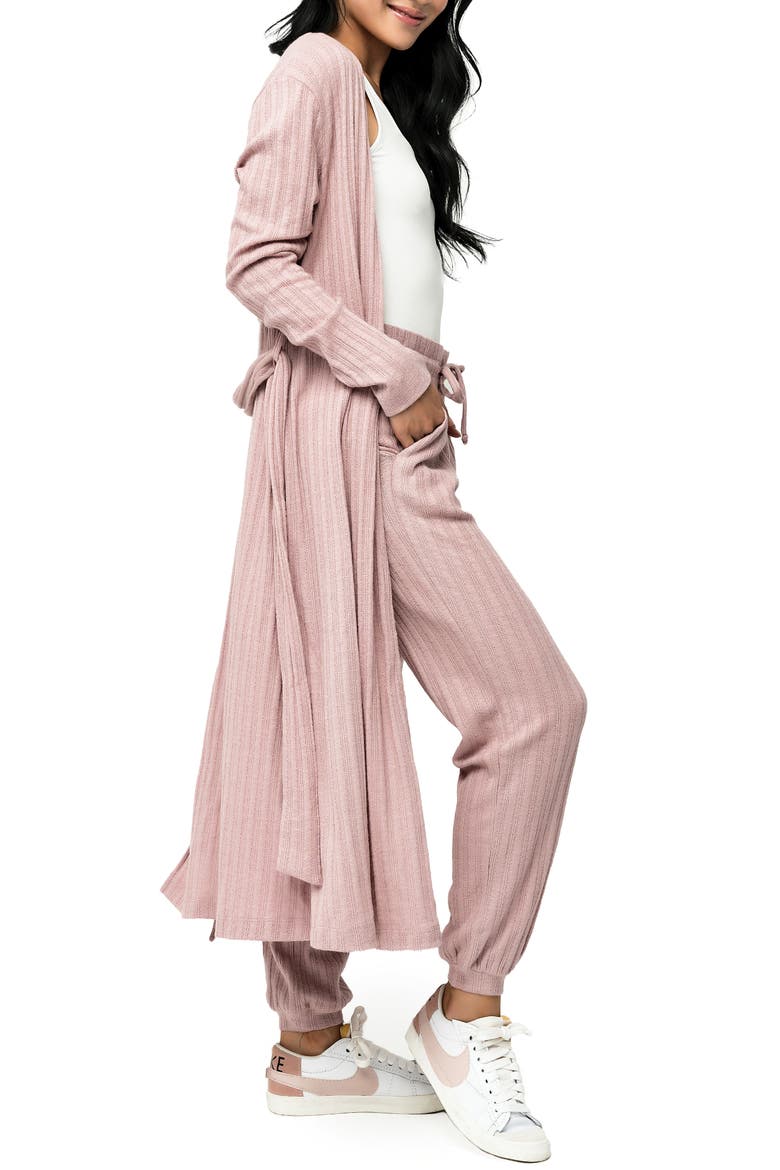 Belted Duster, Alternate, color, MAUVE