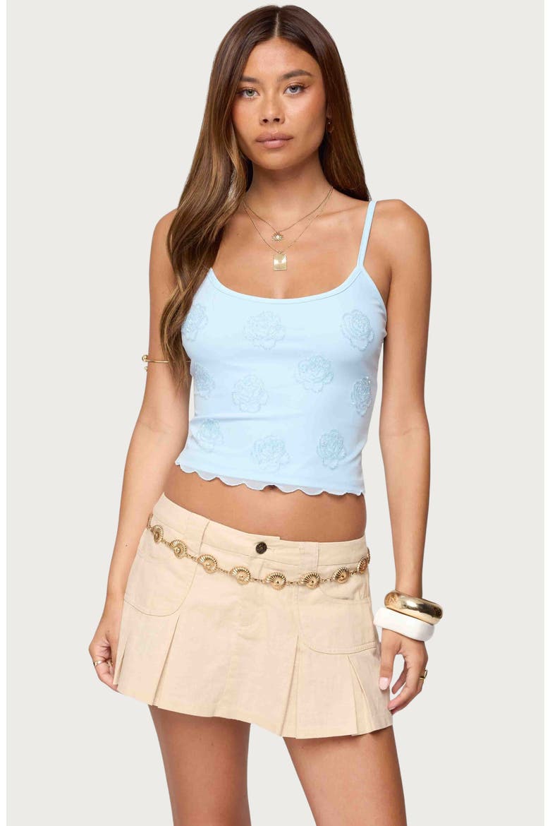 Clarence Floral Beaded Camisole, Alternate, color, LIGHT-BLUE