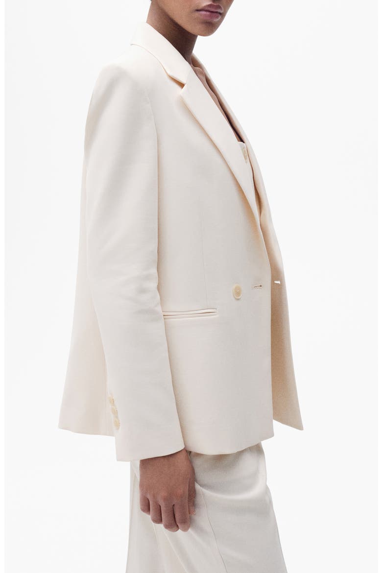 Tempo Double Breasted Blazer, Alternate, color, LIGHT BEIGE