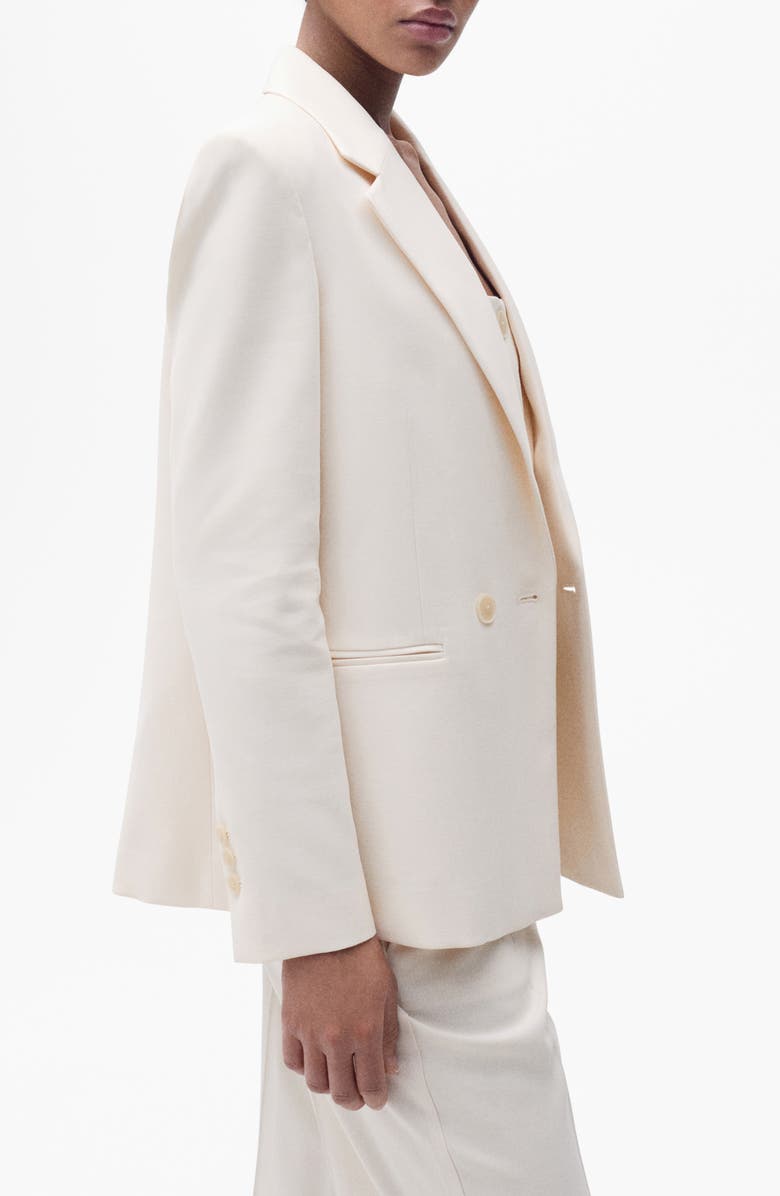 MANGO Tempo Double Breasted Blazer, Alternate, color, 