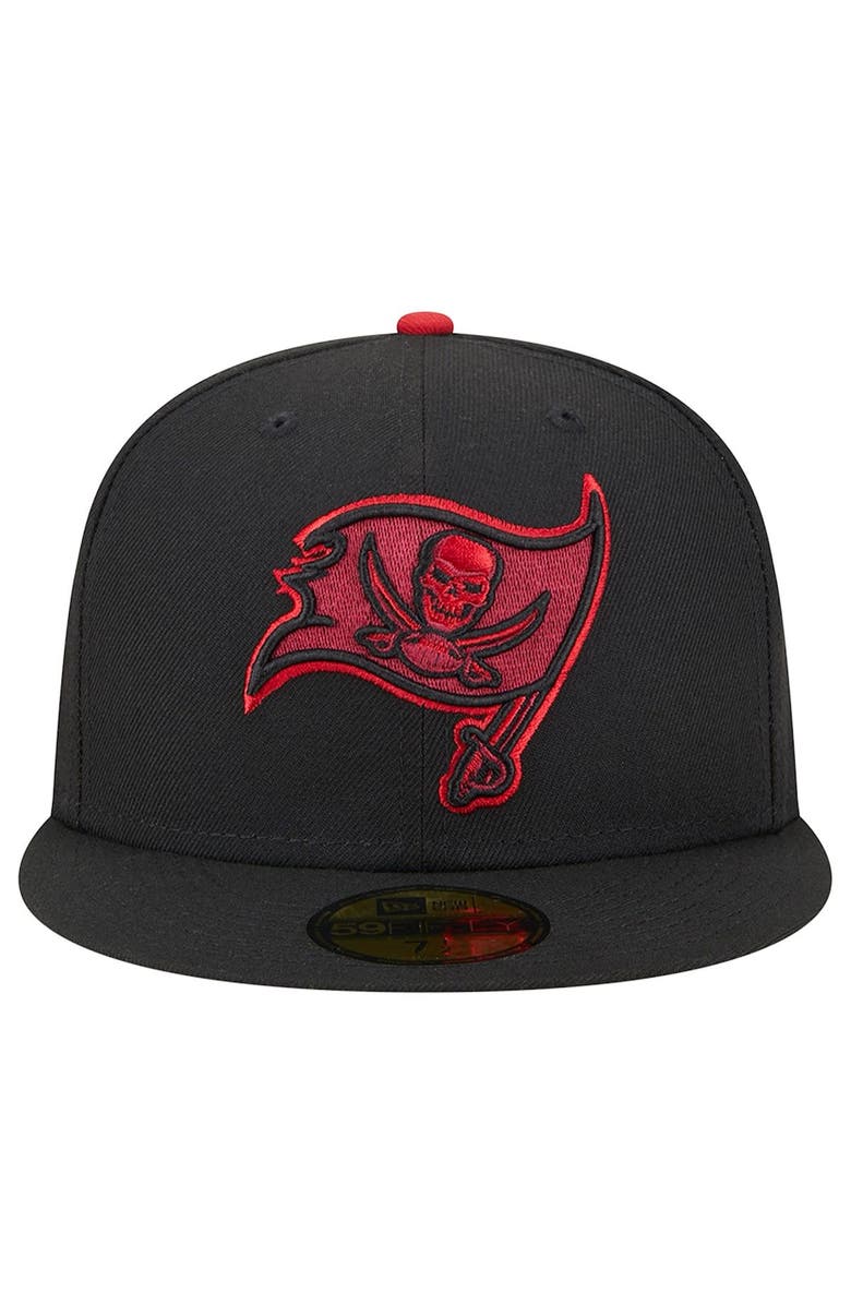 New Era Men's New Era Black Tampa Bay Buccaneers Pop 59FIFTY Fitted Hat, Alternate, color, 