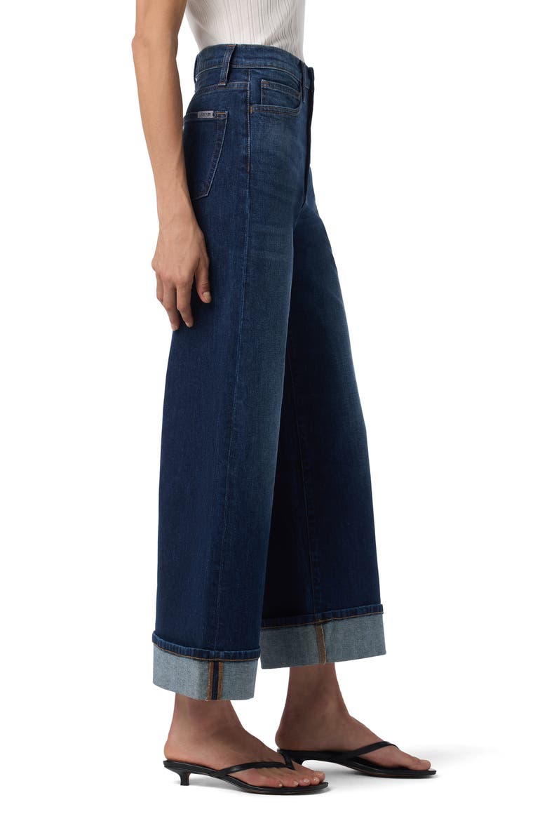 Cuffed High Waist Ankle Wide Leg Jeans, Alternate, color, ELFREDA