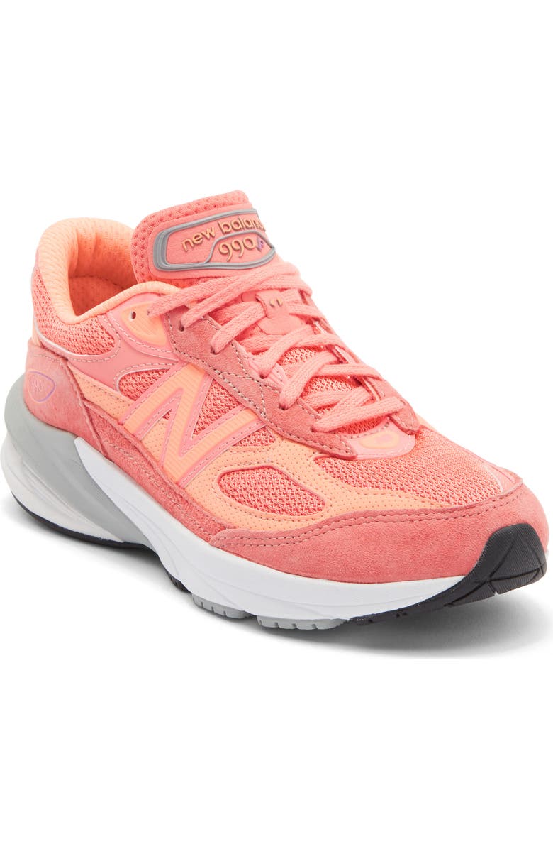 New Balance Gender Inclusive 990 Sneaker, Main, color, Sunrise/ Passion Fruit