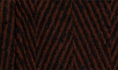 Universal Standard Kidjo Herringbone Tailored Wool Blend Jacket In Brown