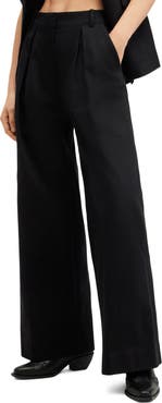AllSaints Hally Pleat Front Wide Leg Pants