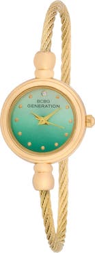 BCBG Sienna Cable Bangle Watch