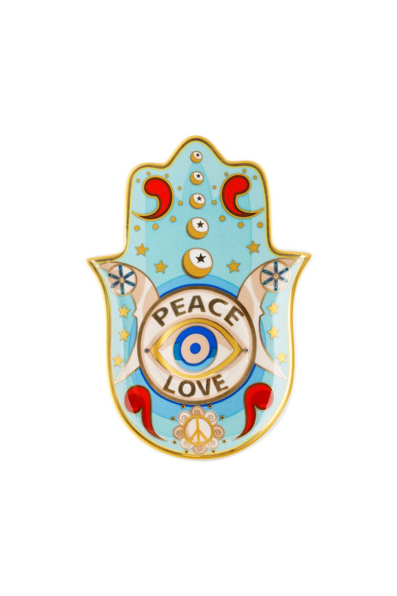Grateful Soul - Hamsa Plate, Main, color, Multicolor