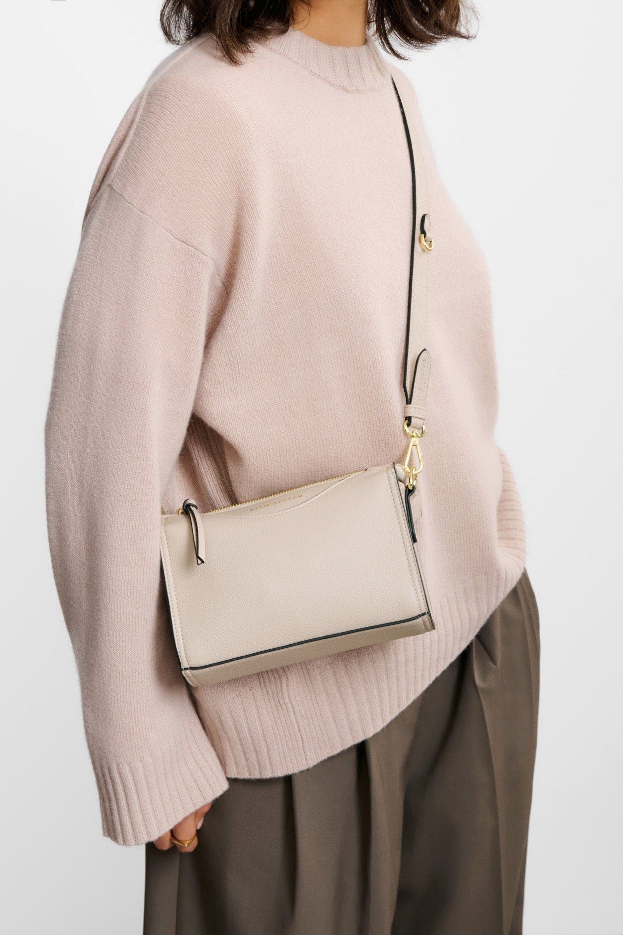 Katie Loxton Alba Crossbody Bag in Oyster, Alternate, color, Oyster