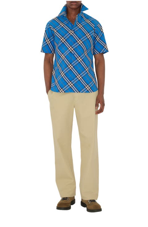 Relaxed Fit Check Cotton Shirt