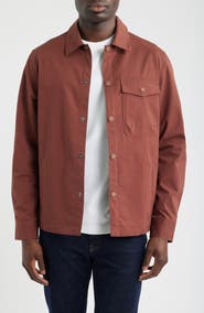 Barbour Strickland Textured Cotton Blend Overshirt