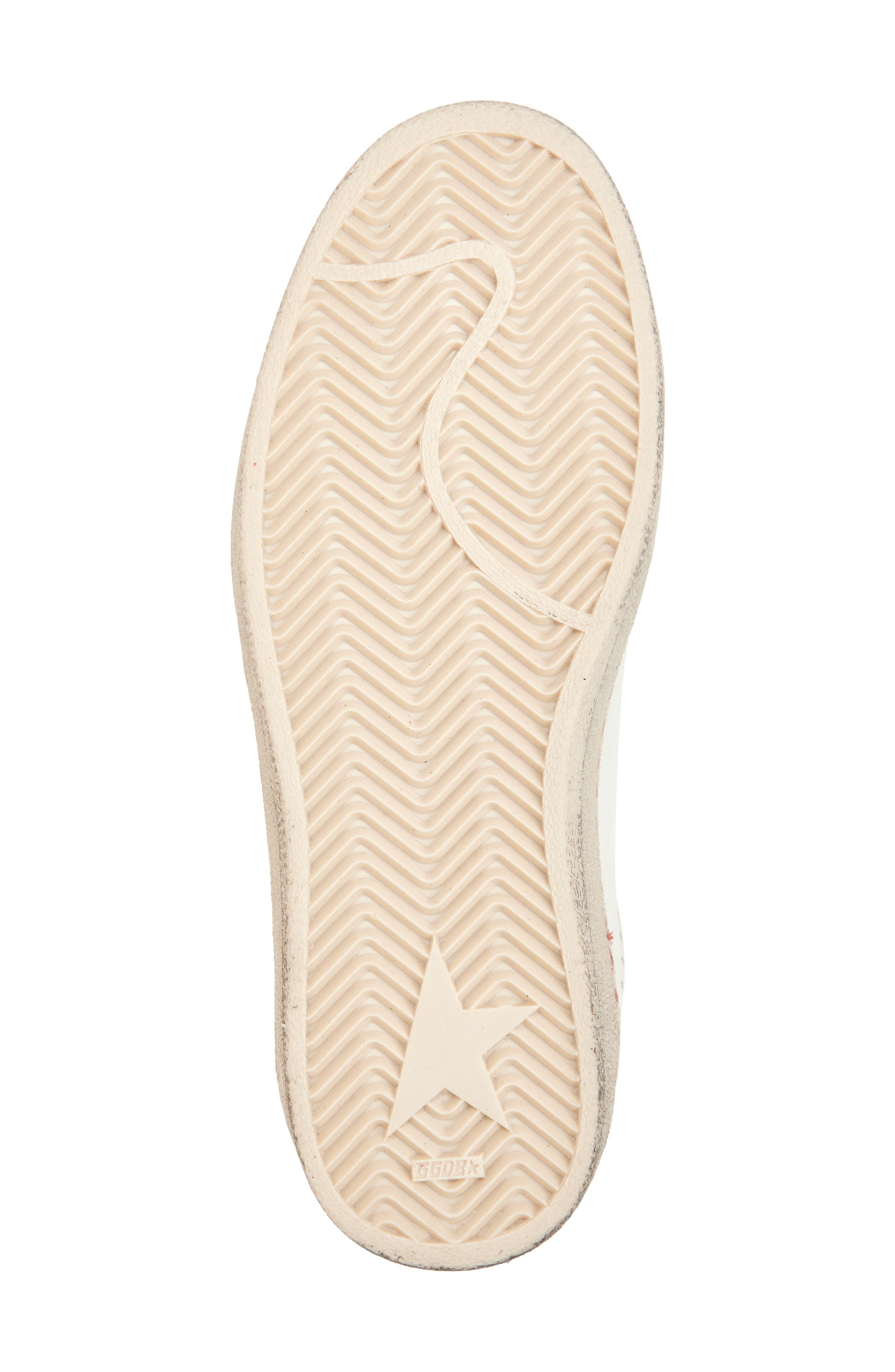 Golden Goose Ball Star Sneaker, Alternate, color, Buttercream/ White/ Platinum