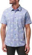 TravisMathew Fan Palm Short Sleeve Button-Up Shirt
