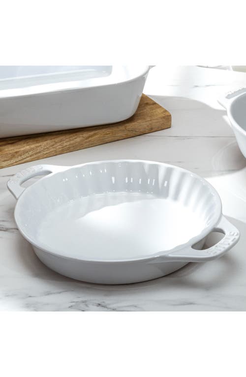 Staub Ceramic 9-inch Pie Dish In White