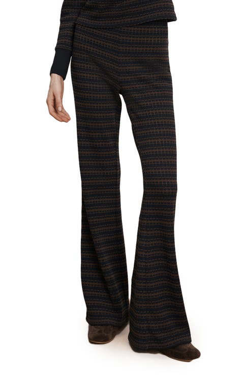 Yadira Stripe Kick Flare Pants