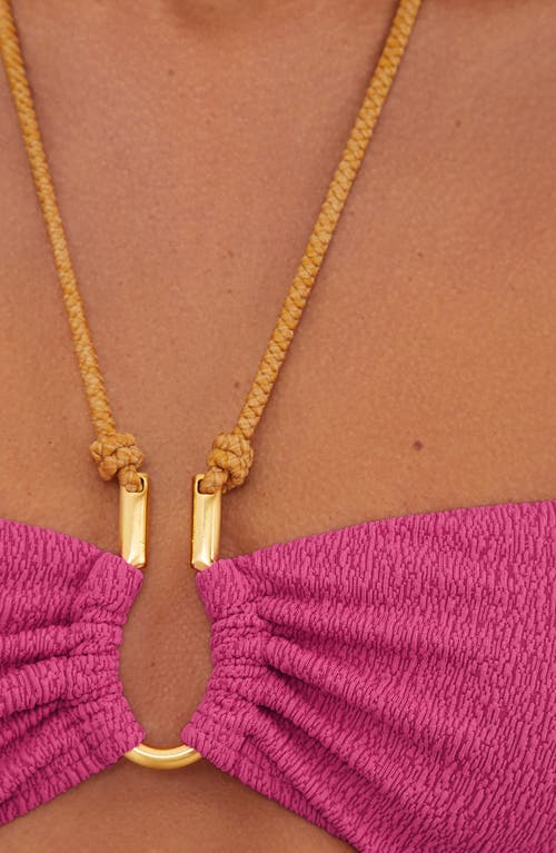Vix Paula Hermanny Firenze Diane Bandeau Bikini Top In Pink