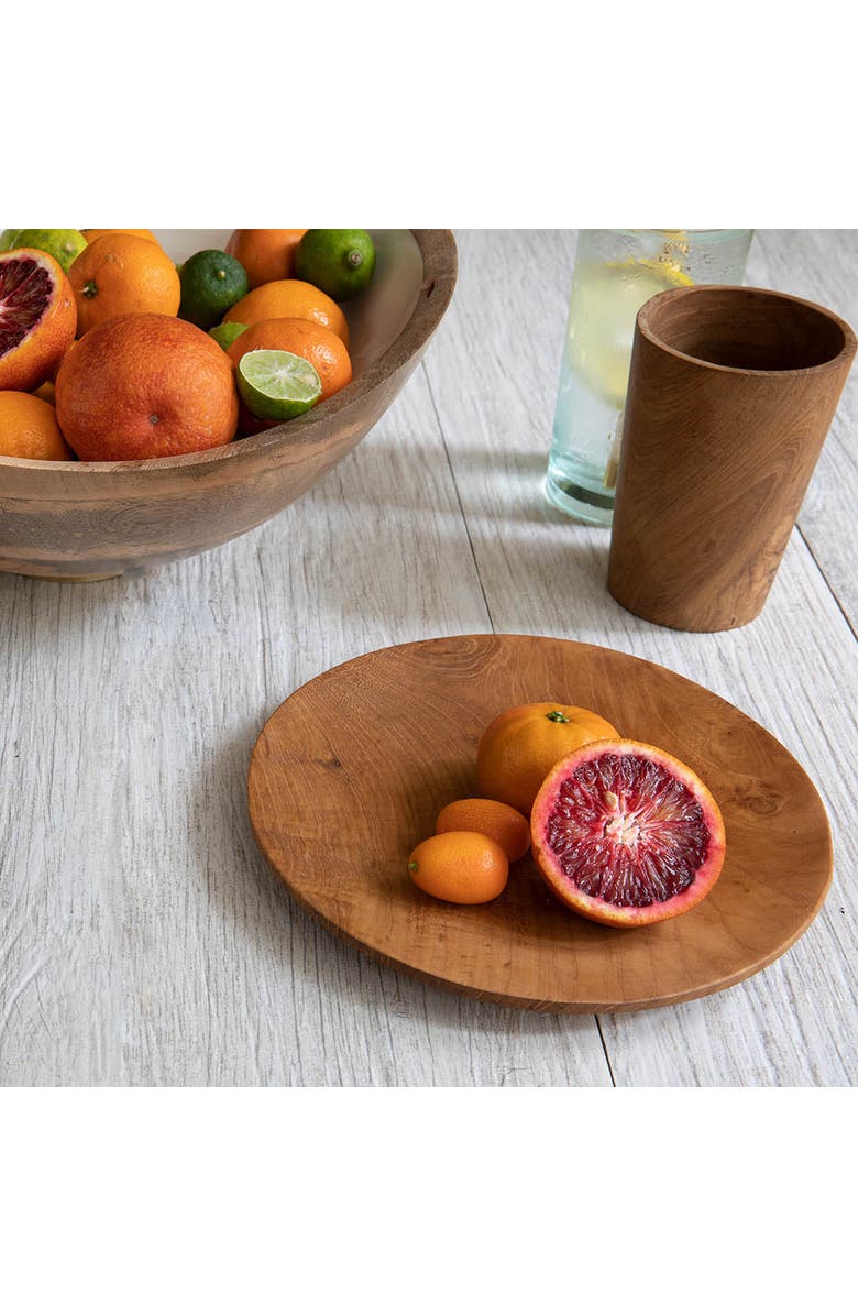 Be Home Teak Salad Plate, Alternate, color, Natural