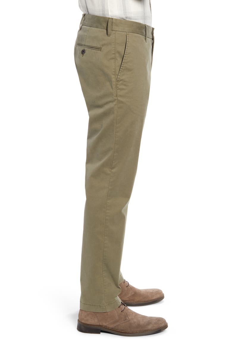 Ballard Slim Fit Peached Twill Chino Pants, Alternate, color, OLIVE GROVE