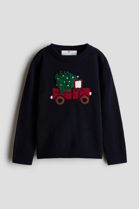 Jacquard-knit Sweater