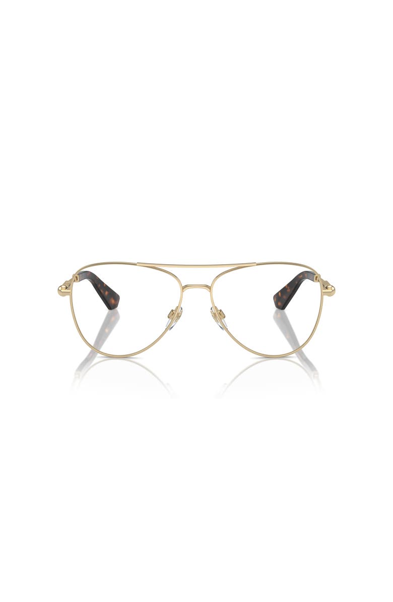 Burberry 57mm Pilot optical glasses, Alternate, color, Gold