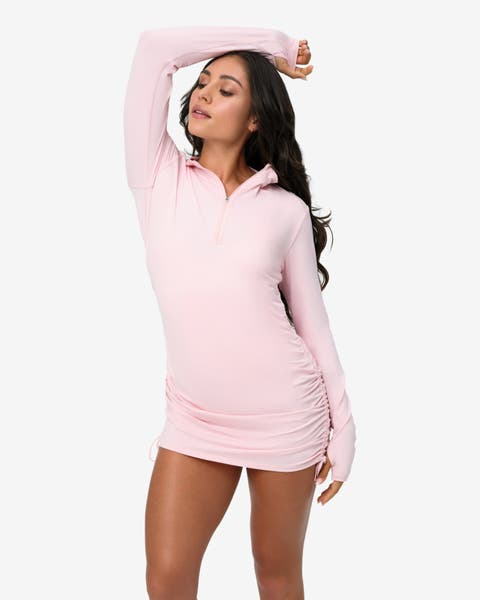 Women's Drawstring Coverup Dress