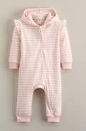 Nordstrom Stripe Hooded Long Sleeve Romper