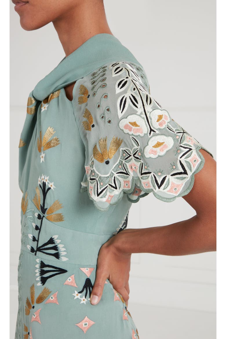 Rosalba Dress, Alternate, color, Jade Green