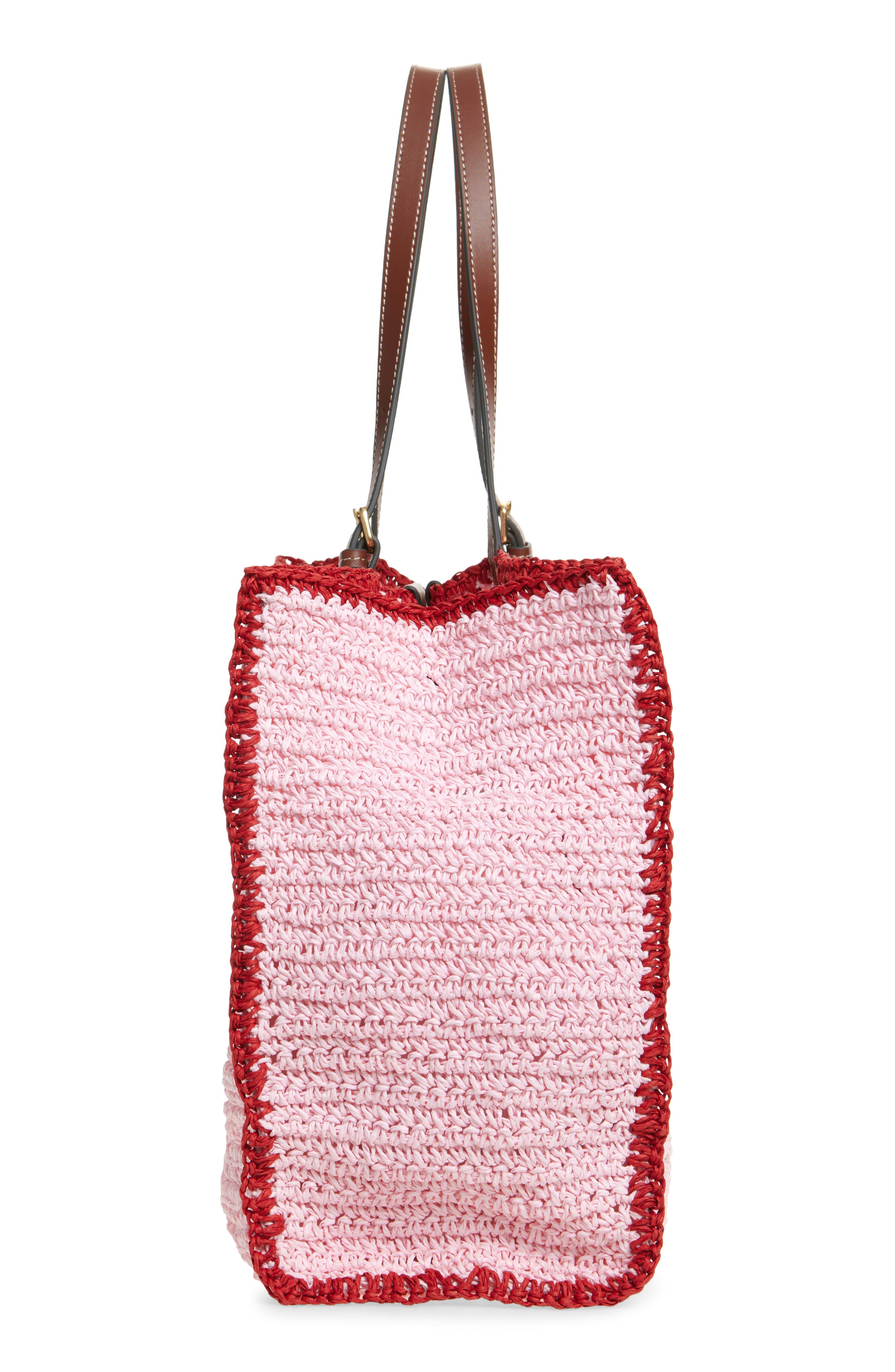 Anya Hindmarch Sweet 
N Low East/West Raffia Tote, Alternate, color, Tuberosa