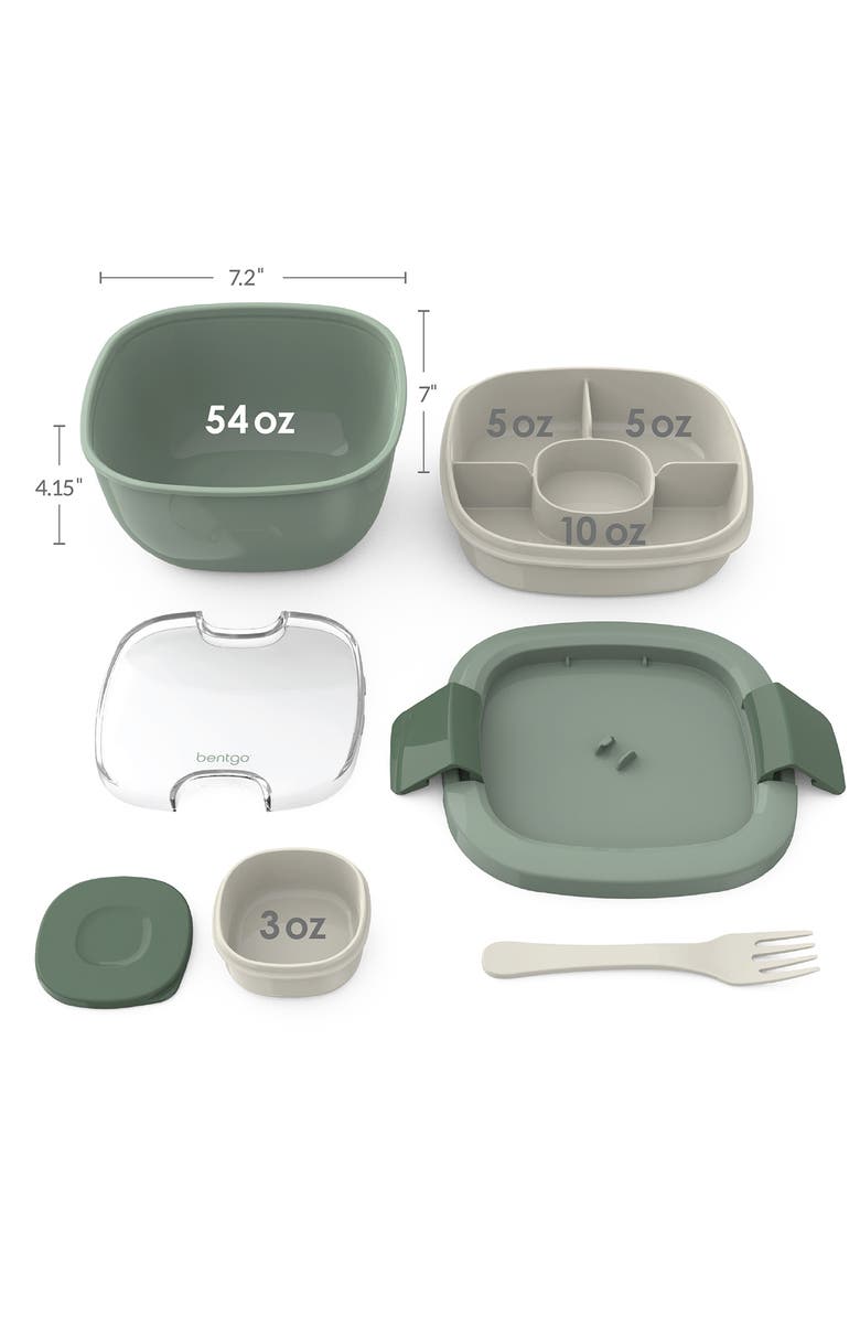 BENTGO All-in-One Salad Container, Alternate, color, Khaki Green