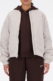 New Balance Linear Heritage Woven Bomber Jacket