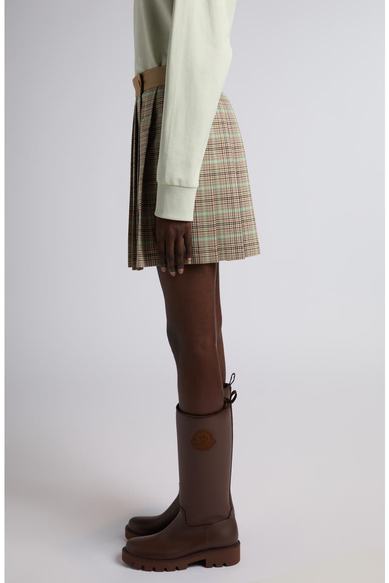 Plaid Wrap Skirt, Alternate, color, LIGHT BROWN