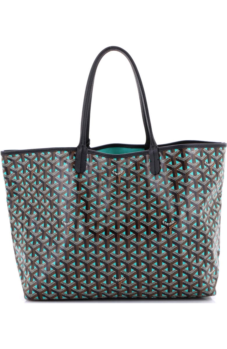 Pre-Owned Goyard Saint Louis Tote Claire Voie Coated Canvas PM, Main, color, Green