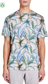 CONSTRUCT Regular Fit Tropical Chambray Recycled Performance Golf T-Shirt