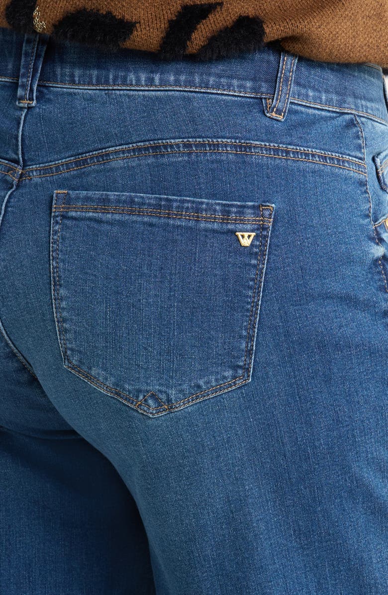 Wit & Wisdom Sam High Waist Wide Leg Jeans, Alternate, color, Blue