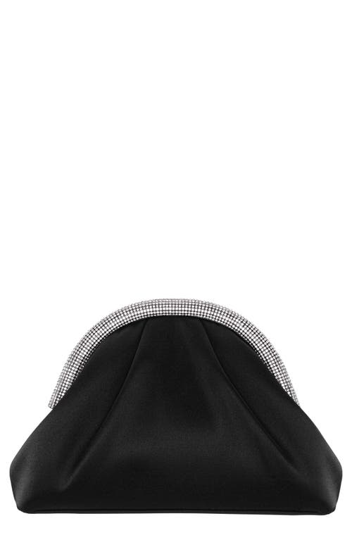 Nina Jane Frame Clutch In Black