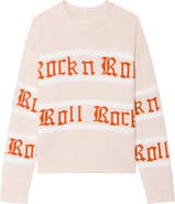 Zadig & Voltaire Markuz Rock 'N' Roll Jacquard Stripe Wool & Cashmere Sweater