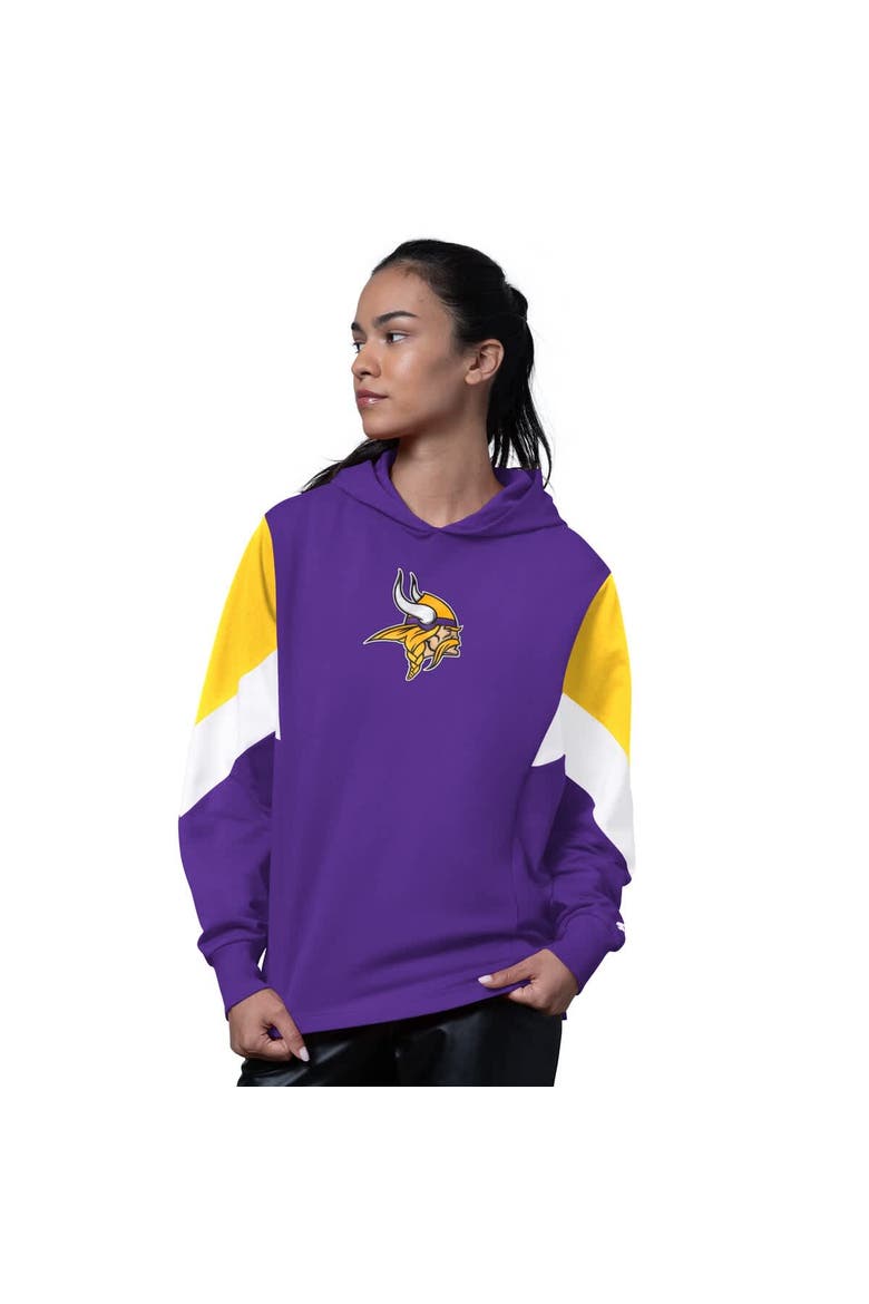 Women's Starter Purple Minnesota Vikings Scrimmage Hoodie, Main, color, Purple