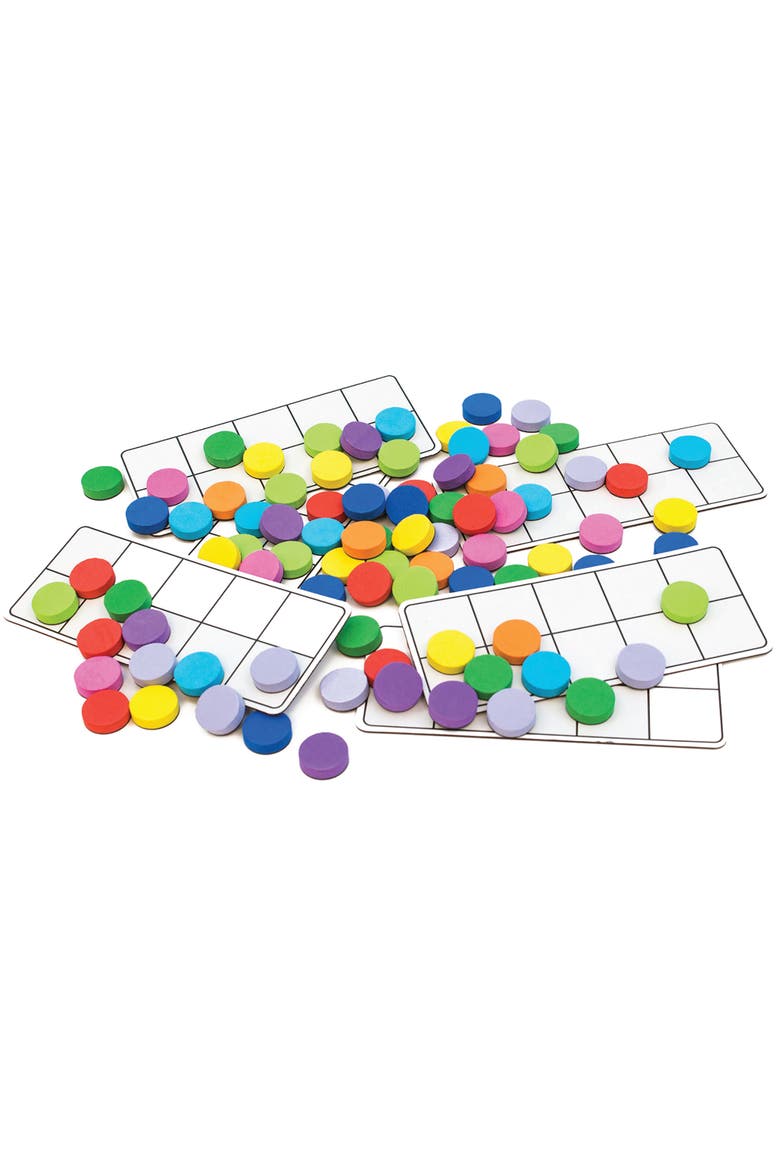Rainbow Ten Frames Magnetic Activities Learning Set, Alternate, color, Multicolored