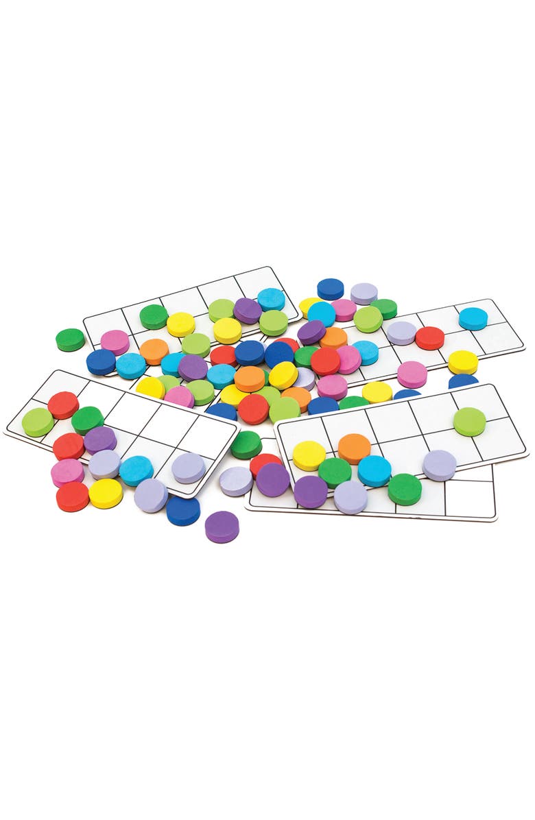 Junior Learning Rainbow Ten Frames Magnetic Activities Learning Set, Alternate, color, Multicolored