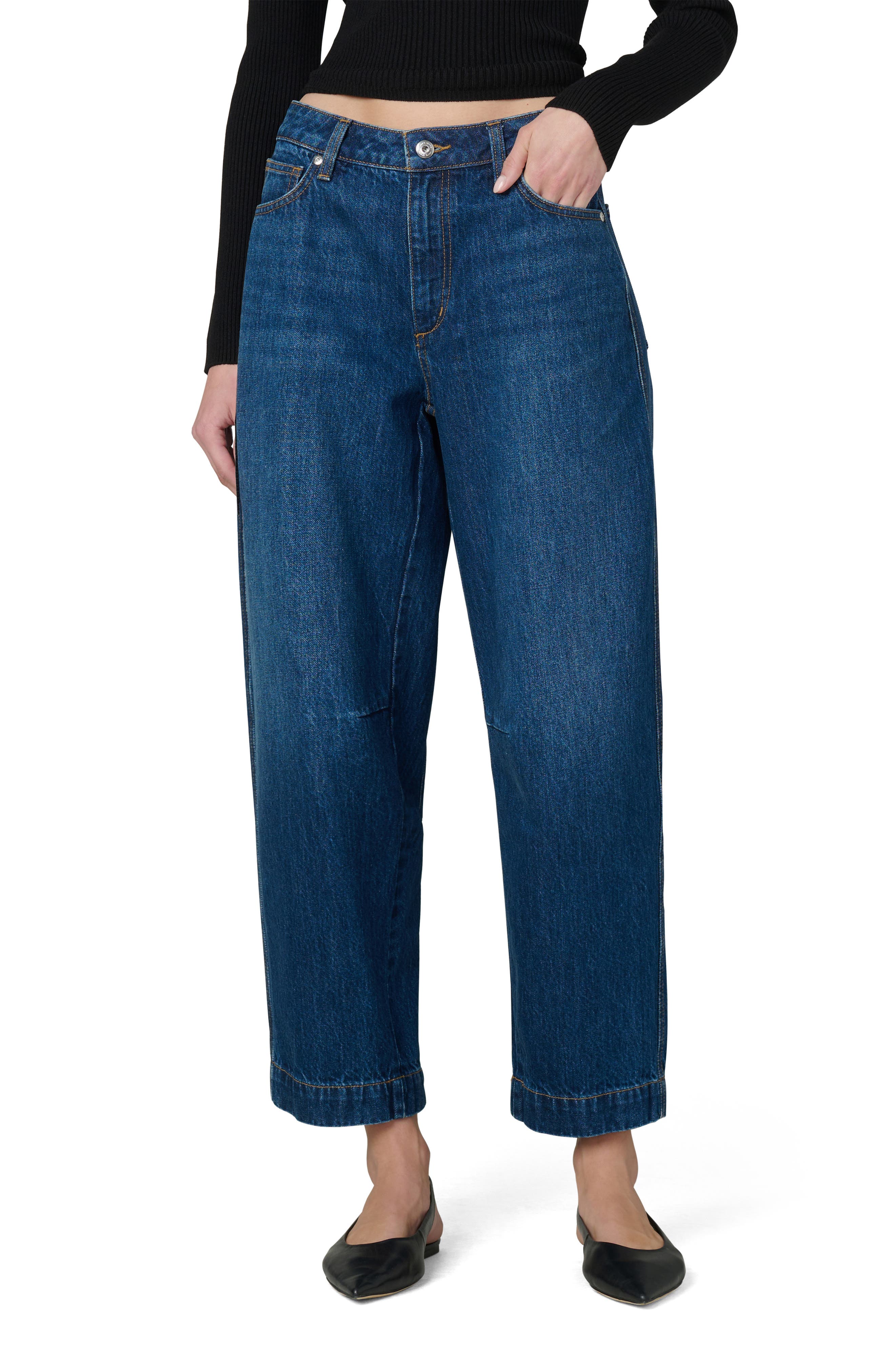 Joe's The Wilder High Waist Crop Relaxed Barrel Jeans