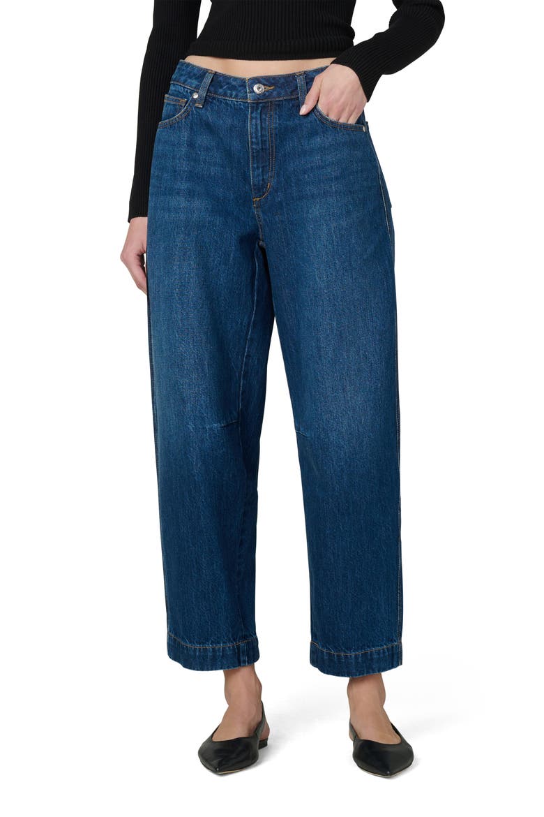 The Wilder High Waist Crop Relaxed Barrel Jeans, Main, color, UNMISTAKABLE