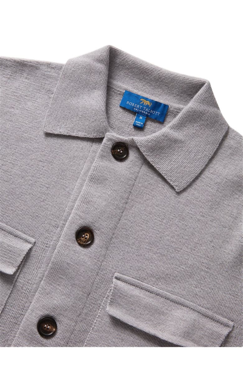 Robert Talbott Landon Sweater Jacket, Alternate, color, Light Gray