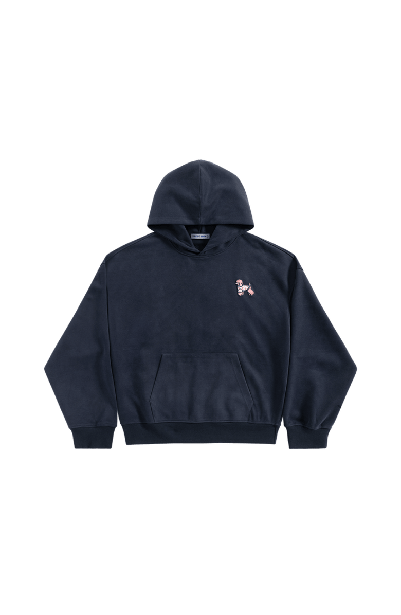 AELFRIC EDEN Cute Poodle Pullover Hoodie, Main, color, Dark Blue