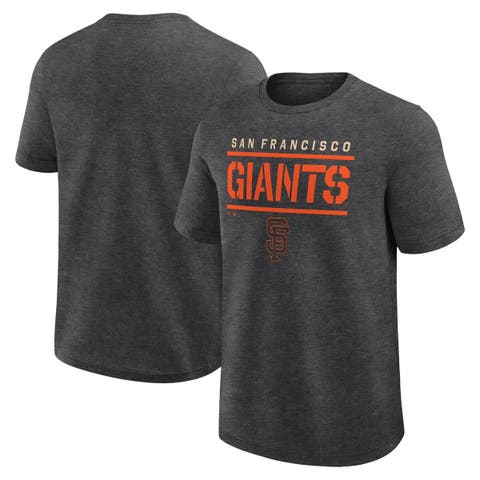Men's Fanatics Heather Charcoal San Francisco Giants Top Notch T-Shirt
