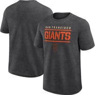 FANATICS Men's Fanatics Heather Charcoal San Francisco Giants Top Notch T-Shirt