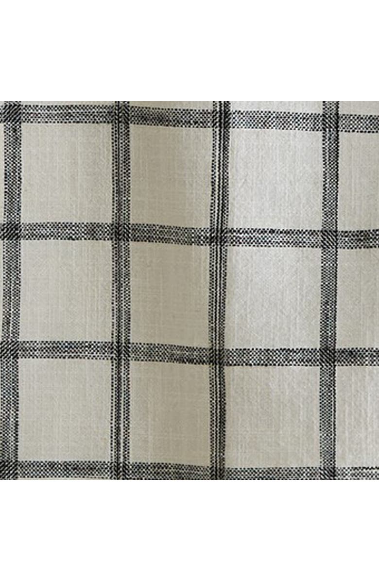 tag Set of 2 Black Check and Stripe Cotton Kitchen Dishtowels, Alternate, color, Black