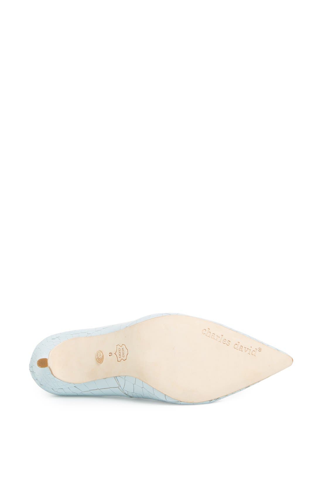 'Luisa' Leather Pump, Alternate, color, SKY BLUE