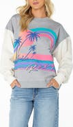 Roxy Lineup Contrast Crewneck Sweatshirt