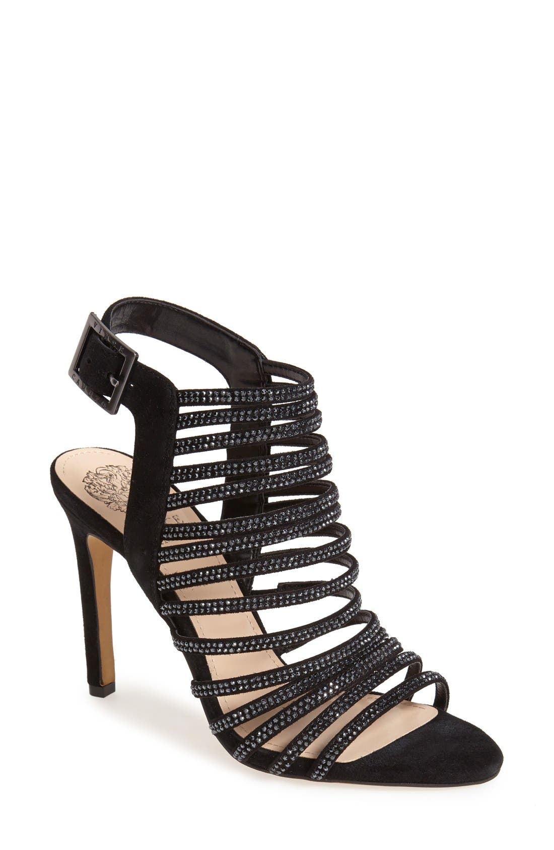 'Kipper' Sandal, Main, color, BLACK