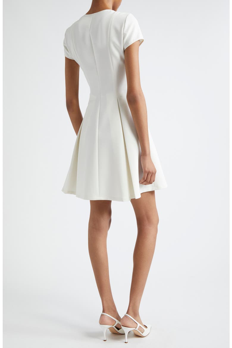 Emma Pleated Dress, Alternate, color, OFF WHITE