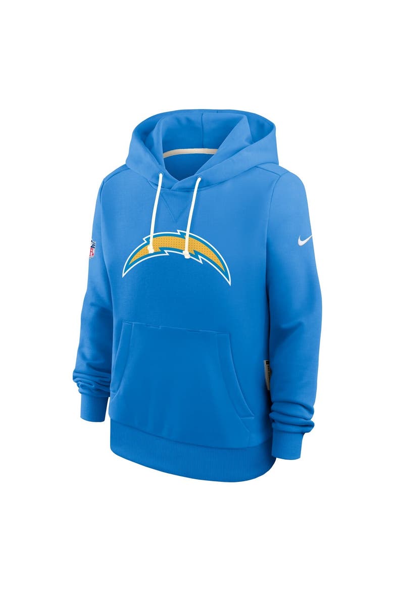 Women's Nike Powder Blue Los Angeles Chargers Sideline Standard Issue Initial Home Dri-FIT Hoodie, Alternate, color, Powder Blue